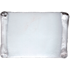 Magnete in resina rettangolare con bordi a pergamena cm. 5,0 x 7,5
